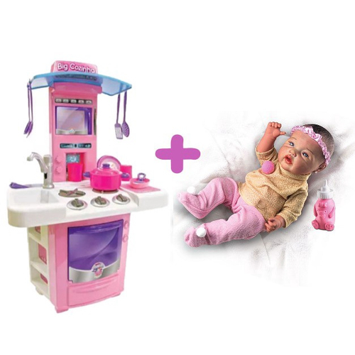 Boneca Bebê Reborn Brinquedo Menina Pode Dar Banho em Promoção na Americanas