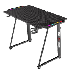 Mesa Gamer LED rgb com suporte para Headset e Copo com organizador de cabos - Skill SKD-001M Menor preço em Mesa Gamer LED rgb com suporte para Headset e Copo com organizador de cabos - Skill SKD-001M