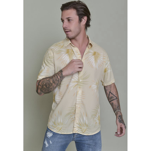 Camisa jeans best sale floral masculina