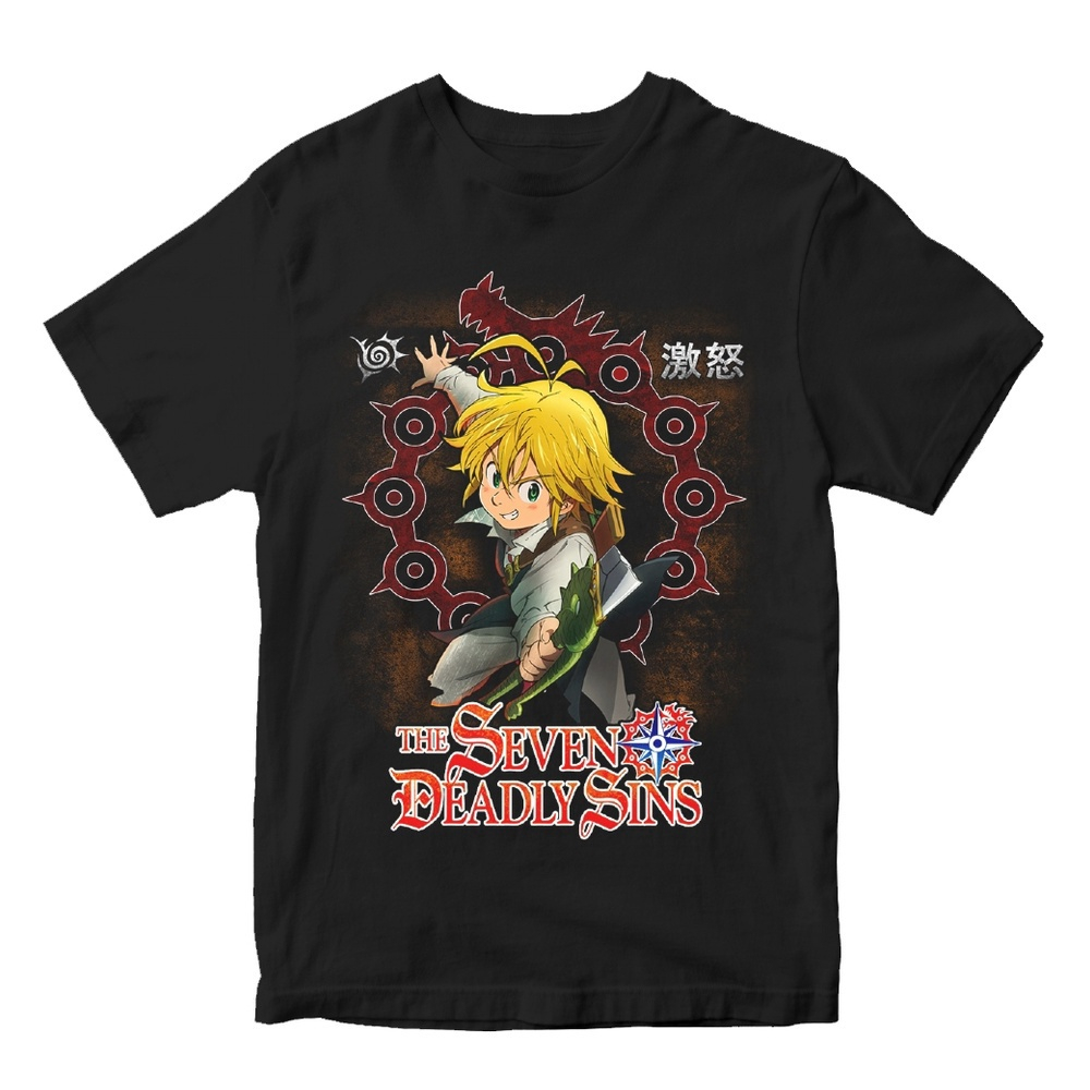 Camisas Camisetas Anime Sete pecados capitais Nanatsu