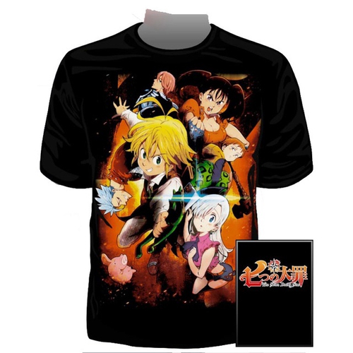 Camiseta Os Sete Pecados Capitais Camisa anime geek