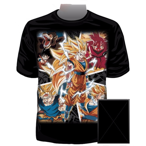 Camisa Camiseta Blusa Goku Super Saiyan Transformações Deus