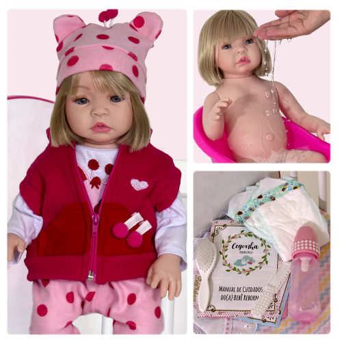 Bebê Realista Real Reborn 100% Silicone Valentina na Americanas Empresas