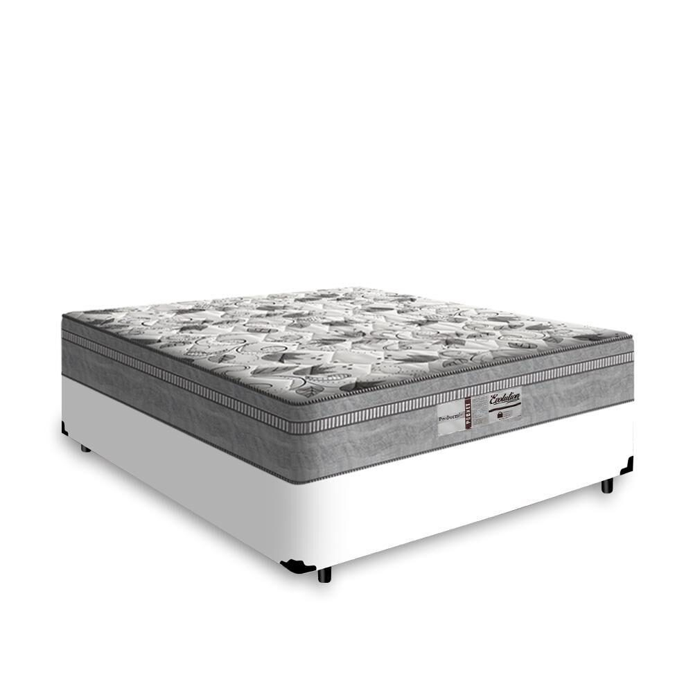 Cama Box Casal Tecido Sintético Branco com Colchão De Molas Ensacadas -  Probel Evolution em Promoção na Americanas