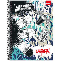 Caderno universitário capa dura, 1x1 80 folhas, Liberdade de Expressão,2348691, Spiral Lib - pt 1 un é boa?