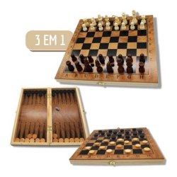 Kit 2 Jogos Xadrez Trilha + Tabuleiro Plástico 24cm 2 Em 1 Raciocínio em  Promoção na Americanas