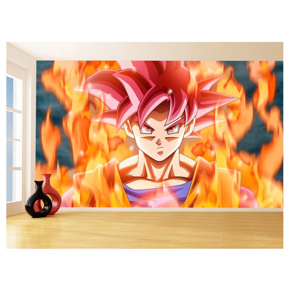 Papel De Parede 3D Dragon Ball Goku Vegeta Anime 3,5M Dbz59 em Promoção na  Americanas