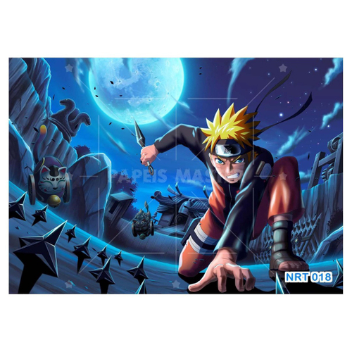 Papel de Parede Anime Naruto Mangá Desenho Art M² Lavável