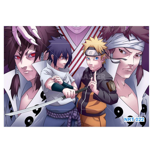 Adesivo De Parede Anime Naruto Mangá Personagens 9m² Nrt29