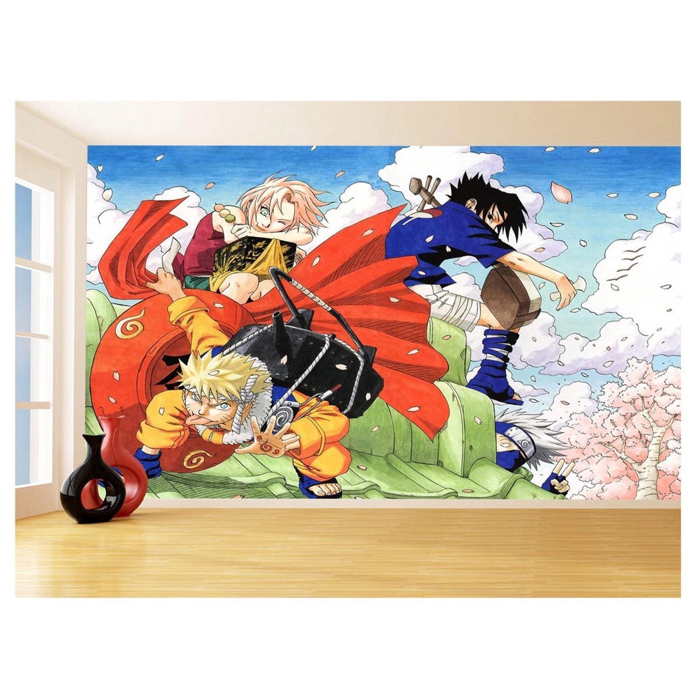 Papel De Parede Anime Naruto Mangá Desenho Art 3,5M Nrt23 no Shoptime