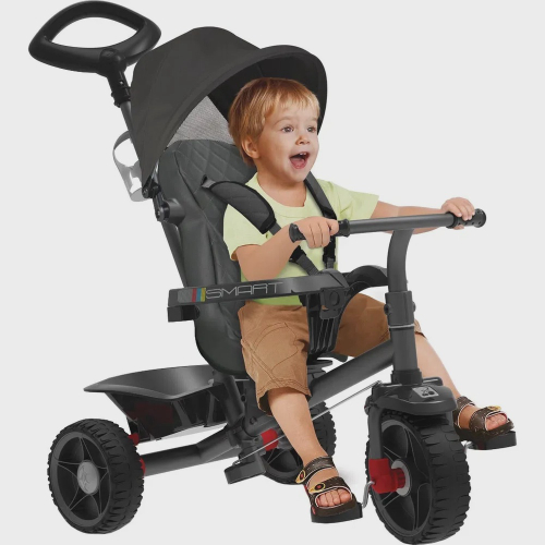 Triciclo Infantil Bandeirante Smart Comfort 3 em 1 Pedal e Passeio Aro -  Maçã Verde Baby