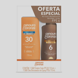 Kit Cenoura E Bronze Protetor Solar Corporal Fps30 110ml + Óleo Bronzeador Fps6 110ml é boa?