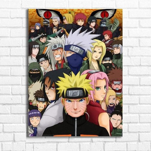 Placa Decorativa em MDF - Naruto, Akatsuki