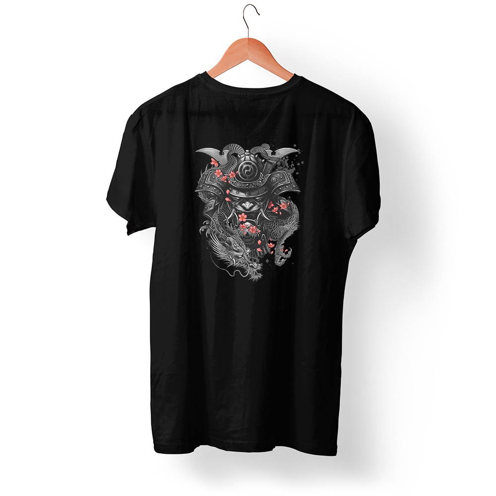 Camiseta Samurai Katana Armadura Flores Rosas Japa China Camisa Algodão ...