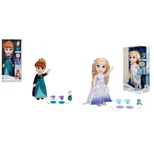 Kit C/ 2 Bonecas Anna E Elsa Frozen Gigante Articulada