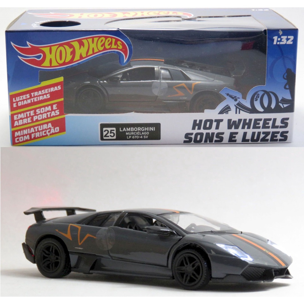 Lamborghini Murcielago lp 670-4 sv - Sons e Luzes - 1/32 - Hot Wheels em  Promoção na Americanas