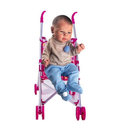 Kit 2 Bebês Reborn Gêmeos Azul e Rosa Com Mamadeira e Pijama em Promoção na  Americanas