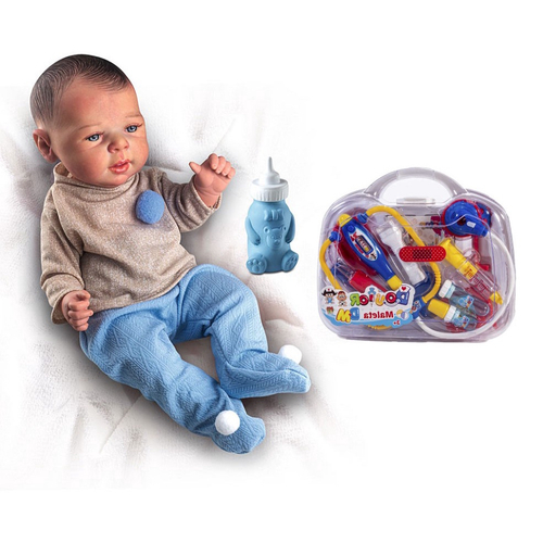 Kit Boneca Reborn Menino + Maleta Médico Infantil no Shoptime