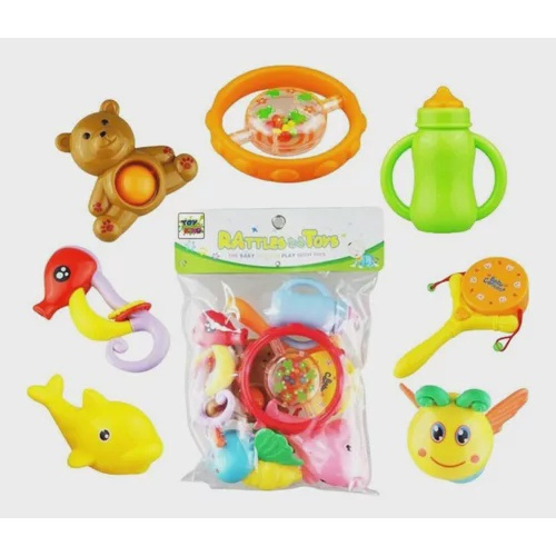 Brinquedo Para Bebês Kit Com 7 Chocalhos Pacote Econômico No Shoptime