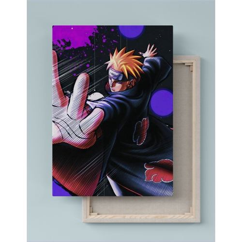 Quadro Formato Nuvem Akatsuki Naruto Decorção Geek Sala Quarto