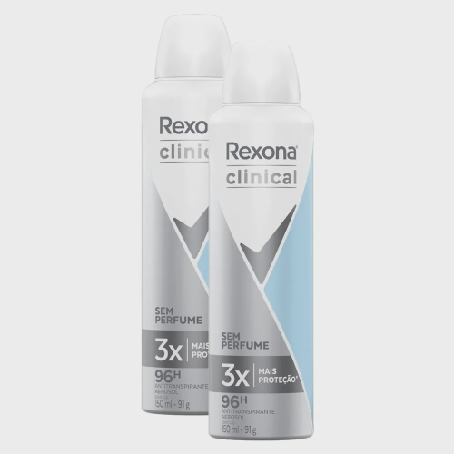 Desodorante Rexona Clinical Aerosol Clean Masculino 150ml - 3 Unidades em  Promoção na Americanas