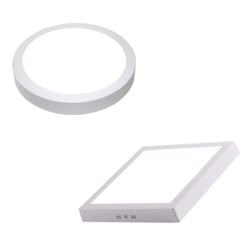 Luminária Painel Plafon Led 18W Quadrado Redondo Sobrepor Menor preço em Luminária Painel Plafon Led 18W Quadrado Redondo Sobrepor