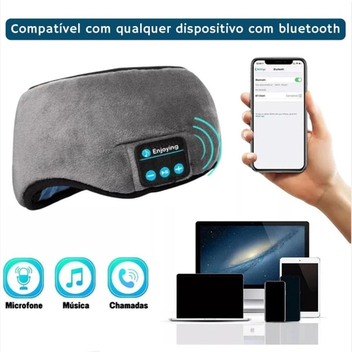 Mascara Para Dormir Fone de Ouvido Bluetooth Sono Tapa Olho Musica  Relaxante em Promoção na Americanas