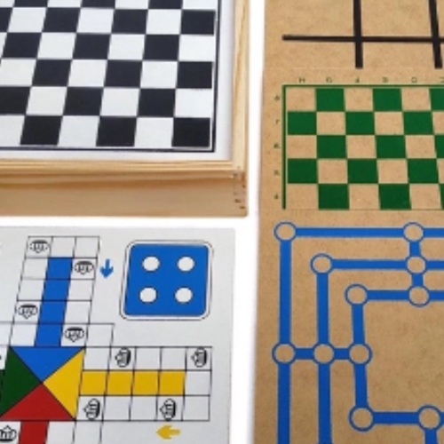 Jogos De Tabuleiro Xadrez Damas Ludo Trilha Jogo Da Velha - Futura