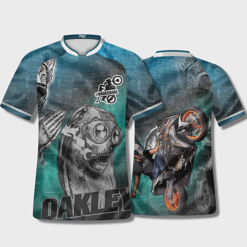 Camiseta Oakley Malha Dry Fit Camisa Masculina Manga Curta