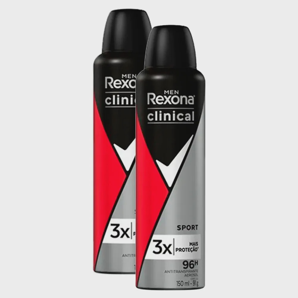 Desodorante Rexona Aerossol Sport Clinical Men 150ml