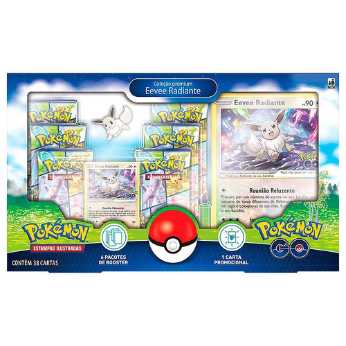 Pokémon tcg: Box Pokémon go Coleção Premium - Eevee Radiante na Americanas  Empresas