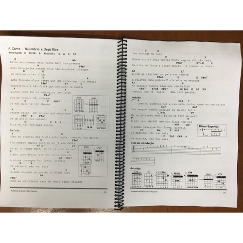 Caderno De Cifras E Tablaturas Violão 184 Pag 95 Músicas