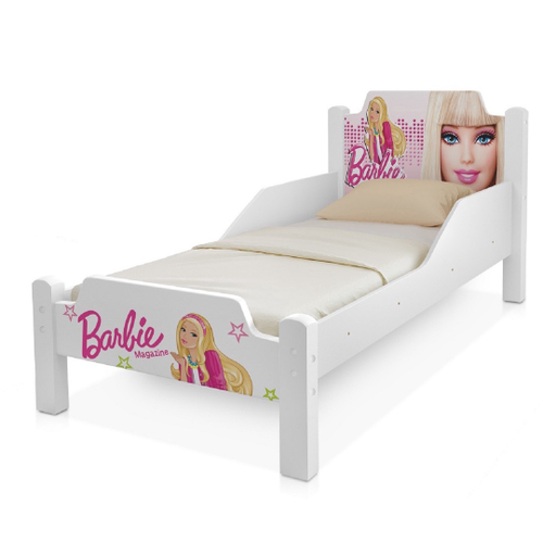 Cama Juvenil Adesivada - Tema Barbie