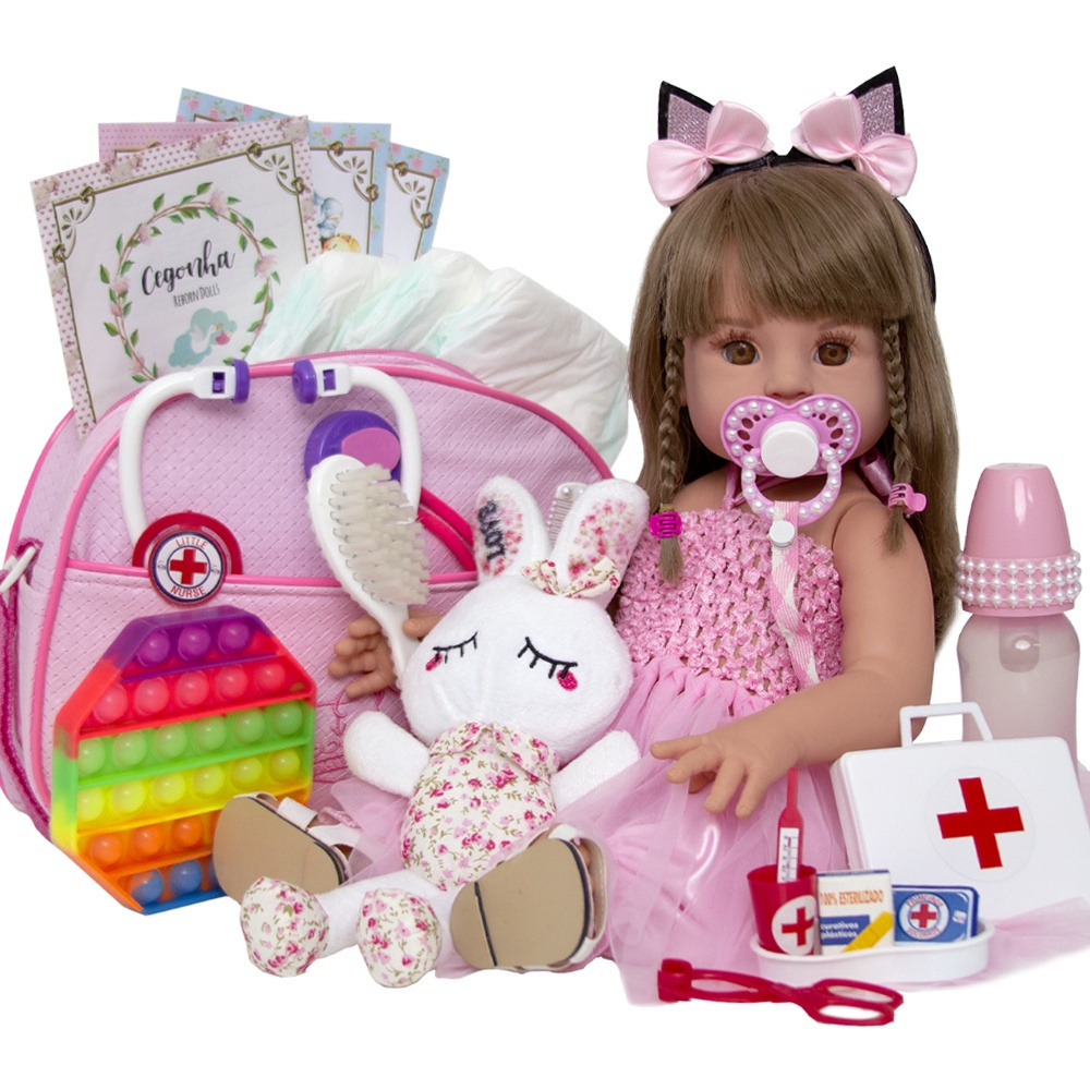 Boneca Bebê Reborn Recem Nascida Baby Alive Realista lol no Shoptime