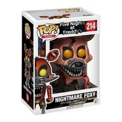 Funko Pop: Nightmare Foxy #214 - Five Nights At Freddy's fnaf em Promoção  na Americanas