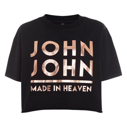 Camiseta John John Line Feminina Preta em Promoção na Americanas