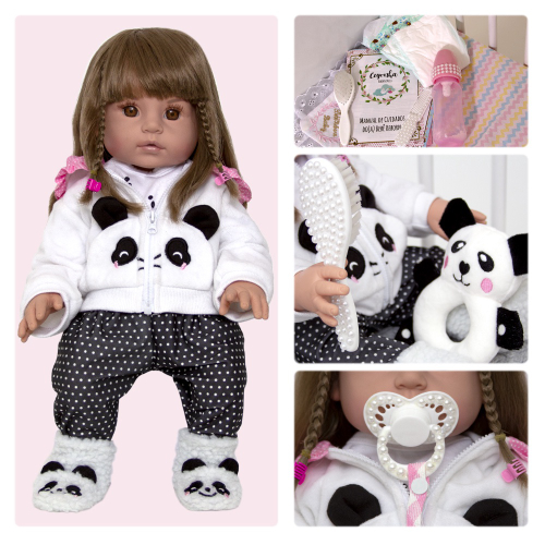 Baby Reborn Girl Silicone Panda