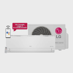 Menor preço em Ar Condicionado Split Hi Wall Inverter LG Dual Voice 24000 BTU/h Quente e Frio S4NW24K231D. EB2GAMZ - 220 Volts