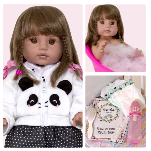 Bebe Reborn Menina Panda