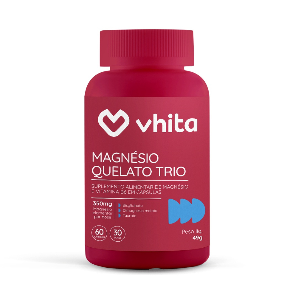 Magnésio Quelato Duo - 300mg Dimalato e Bisglicinato com Vitamina B6 ...