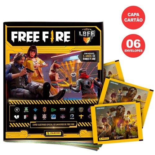 Álbum Free Fire Capa Brochura Com 30 Cromos na Americanas Empresas