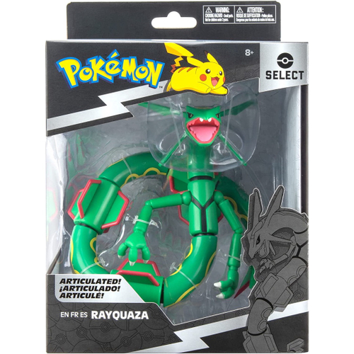 Boneco Pokemon Rayquaza Articulado Dragão Lendario Sunny em