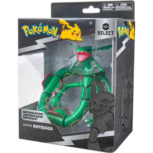 Boneco Pokemon Rayquaza Articulado Dragão Lendario Sunny - Sunny