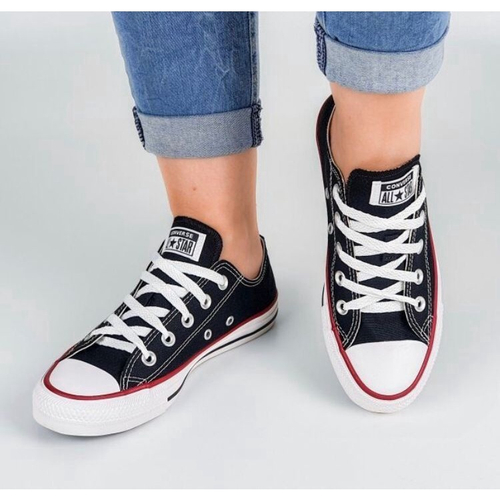 TÊNIS CONVERSE ALL STAR CHUCK TAYLOR PLATAFORMA PRETO CANO BAIXO