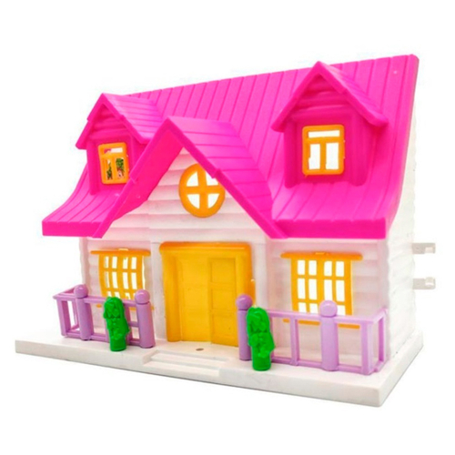 Casa de Bonecas Polly com 2 Mini Bonecas, Carro de Brinquedo, Móveis para  Bonecas e 4 Animais de Estimação - Dular