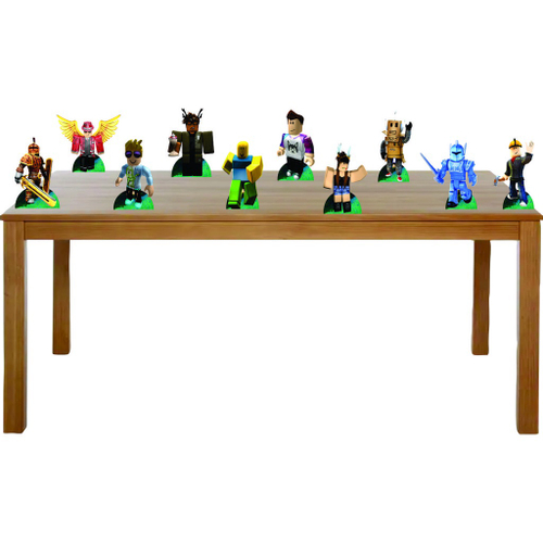 Decoração De Festa Roblox - 10 Displays De 20cm Totens