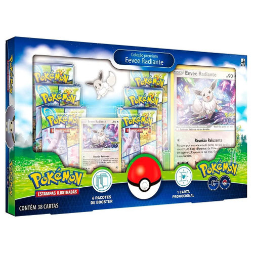 Lata Pokémon TCG - Evolução Eevee - Flareon V - Copag