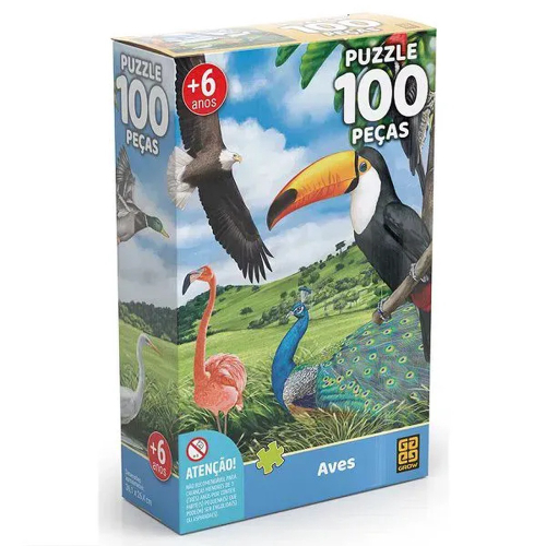 Puzzle Quebra Cabeça Infantil Disney Elementos 100 Peças - Toyster