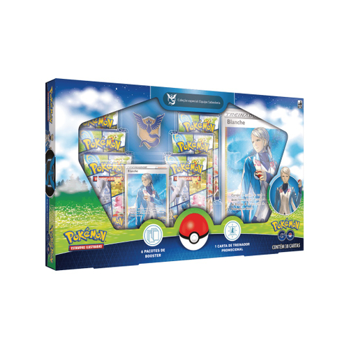 Caixa Box Cards Pokémon GO Equipe Sabedoria C/38 Carta Copag