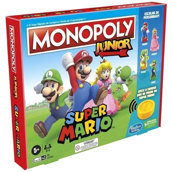 Jogo Monopoly Jr. - Super Mario - F4817 - Hasbro - Real Brinquedos